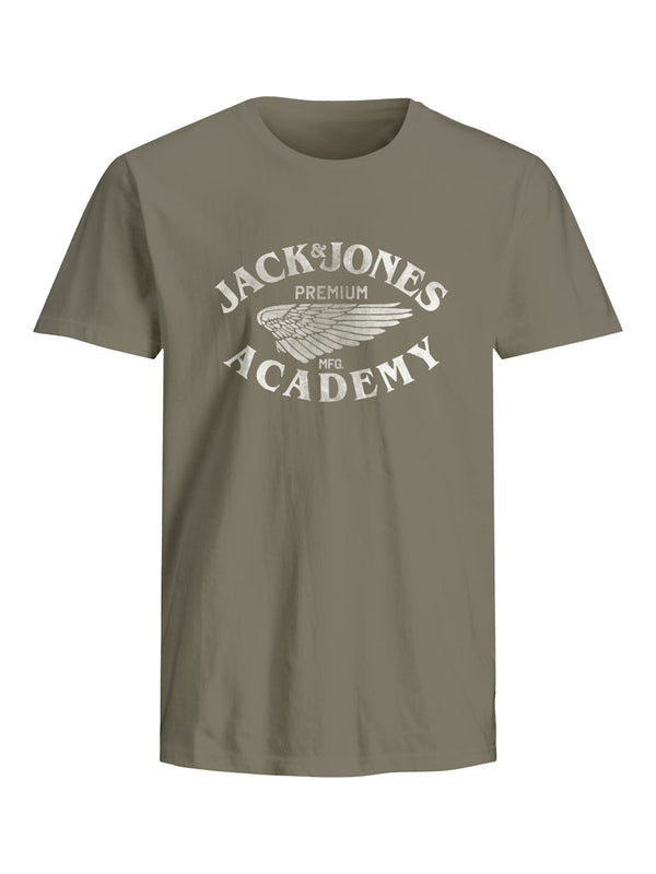 Jack & Jones Mens Regular Fit 100% Cotton Freddy T-Shirt - Borderland Muff