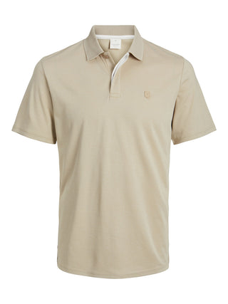Jack & Jones Crodney Short Sleeved Polo-NATURAL - Borderland Muff