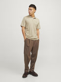 Jack & Jones Crodney Short Sleeved Polo-NATURAL - Borderland Muff