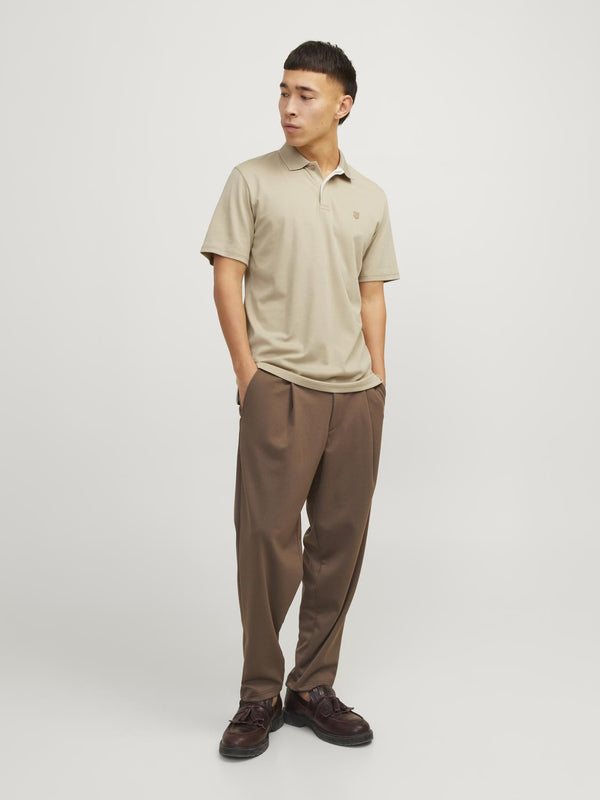 Jack & Jones Crodney Short Sleeved Polo-NATURAL - Borderland Muff