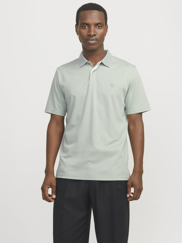 Jack & Jones Crodney Short Sleeved Polo-AQUA - Borderland Muff
