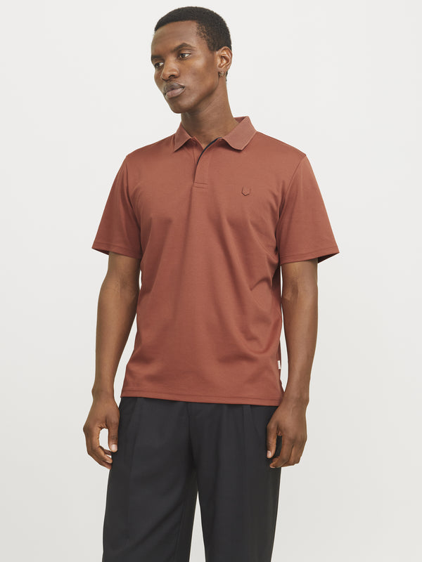 Jack & Jones Crodney Short Sleeved Polo-RED - Borderland Muff