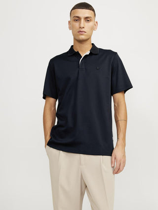 Jack & Jones Crodney Short Sleeved Polo-BLACK - Borderland Muff