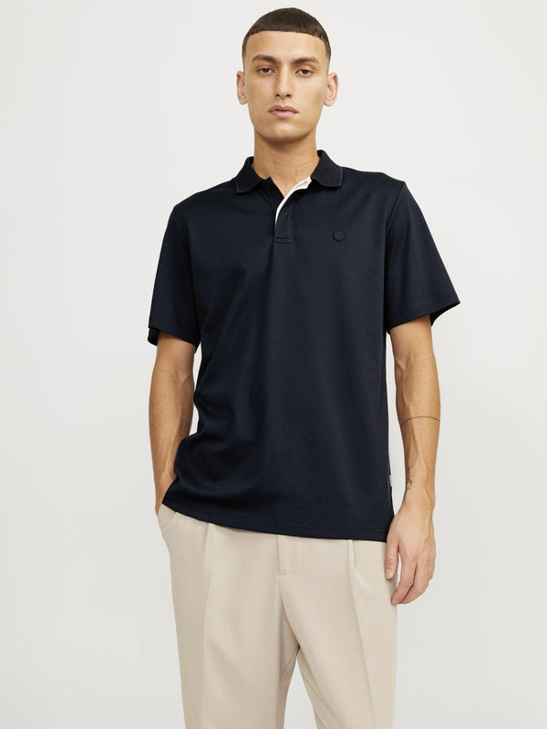 Jack & Jones Crodney Short Sleeved Polo-BLACK - Borderland Muff