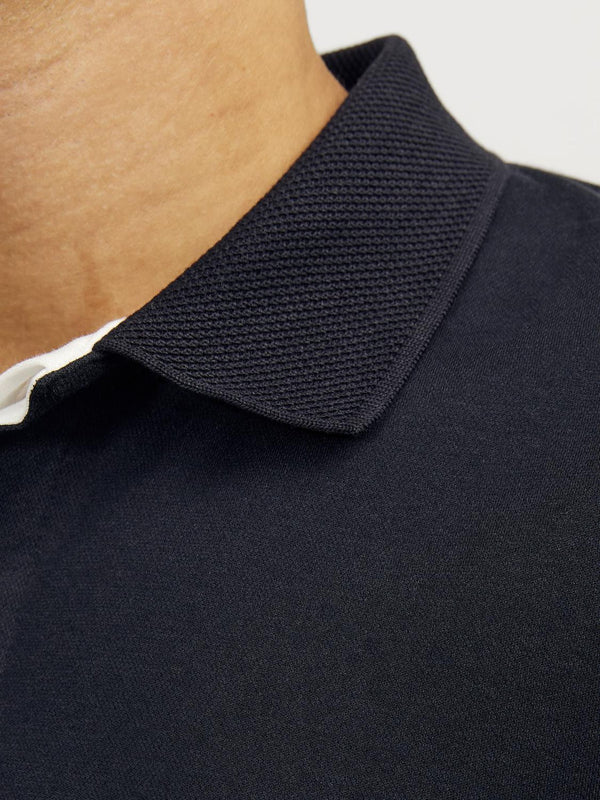 Jack & Jones Crodney Short Sleeved Polo-BLACK - Borderland Muff