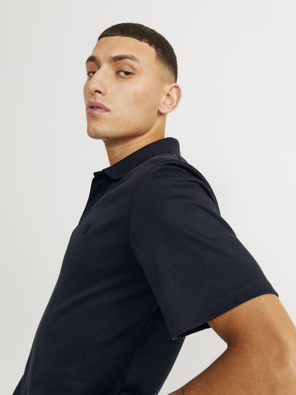 Jack & Jones Crodney Short Sleeved Polo-BLACK - Borderland Muff
