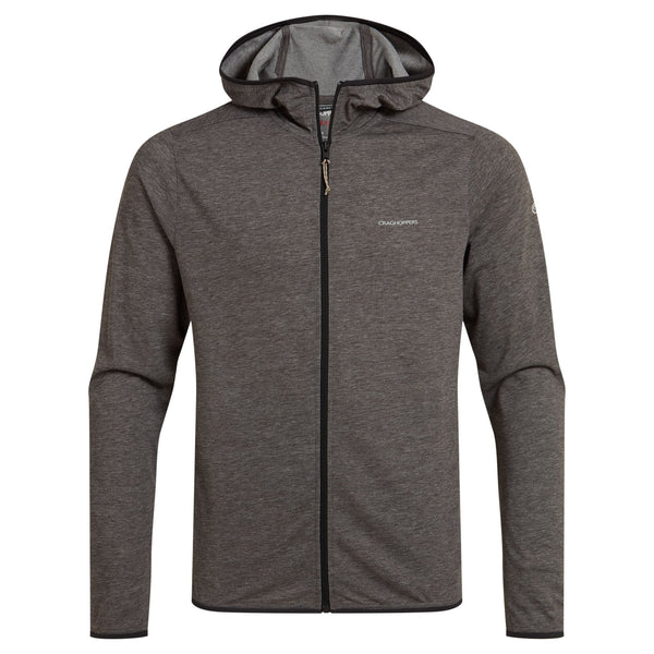 Craghoppers Mens NosiLife Deft Hooded Jacket-BLACK PEPPER - Borderland Muff