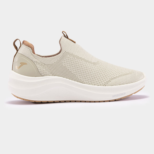 JOMA Ladies Laceless Memory Foam Sports Shoe 2425-BEIGE - Borderland Muff