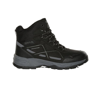 Regatta Vendeavour Waterproof Walking Boots for Men – Breathable Gear-BLACK GREY - Borderland Muff