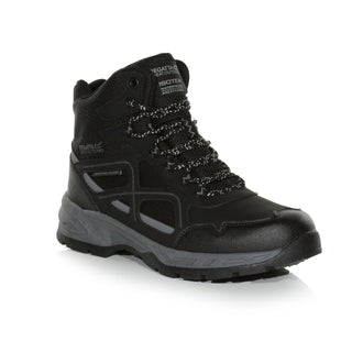 Regatta Vendeavour Waterproof Walking Boots for Men – Breathable Gear-BLACK GREY - Borderland Muff