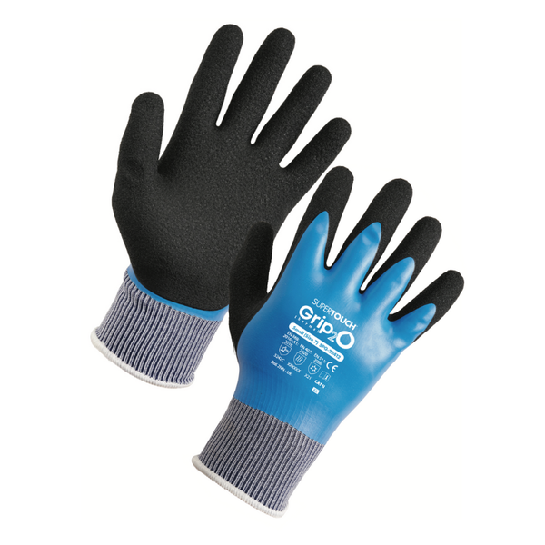 Supertouch Grip2-O Thermal Water Resistant Gloves-BLUE - Borderland Muff