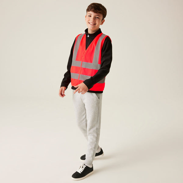 Regatta Kids Hi Vis Vest-RED - Borderland Muff