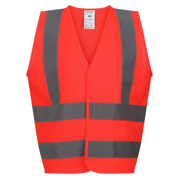 Regatta Kids Hi Vis Vest-RED - Borderland Muff