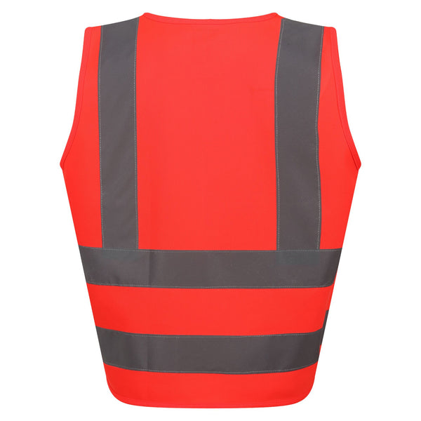Regatta Kids Hi Vis Vest-RED - Borderland Muff