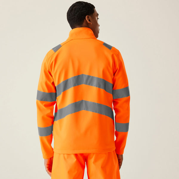 Regatta TRA712 Ablaze Hi-Vis Softshell Jacket | Class 3 Workwear for Embroidery & Custom Uniforms - Borderland Muff