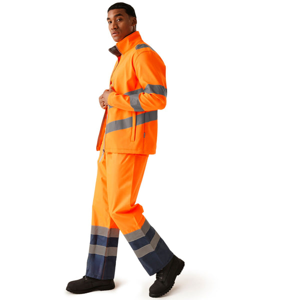Regatta TRA712 Ablaze Hi-Vis Softshell Jacket | Class 3 Workwear for Embroidery & Custom Uniforms - Borderland Muff