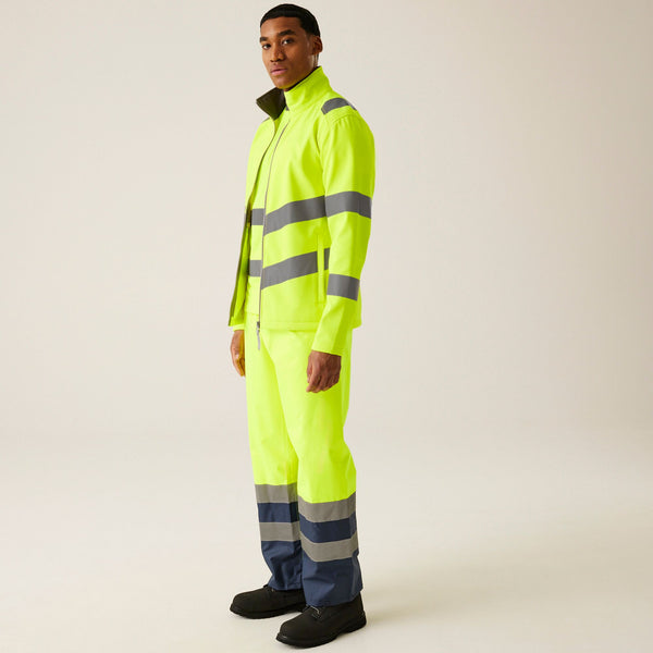 Regatta TRA712 Ablaze Hi-Vis Softshell Jacket | Class 3 Workwear for Embroidery & Custom Uniforms - Borderland Muff