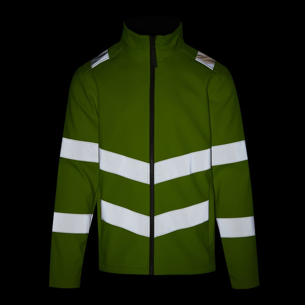 Regatta TRA712 Ablaze Hi-Vis Softshell Jacket | Class 3 Workwear for Embroidery & Custom Uniforms - Borderland Muff