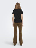 ONLY ONLKITA LIFE Short Sleeve Organic Cotton Top – Stylish with Glitter Detail - Borderland Muff
