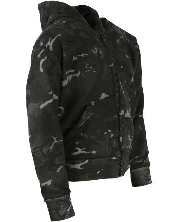 Kombat Kids Camo Hoodie – DPM, BTP & BTP Black | Fleece Lined, Full Zip - Borderland Muff