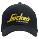 Snickers Workwear Logo Cap – Adjustable Cotton Baseball Hat | Black & Yellow - Borderland Muff