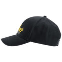 Snickers Workwear Logo Cap – Adjustable Cotton Baseball Hat | Black & Yellow - Borderland Muff