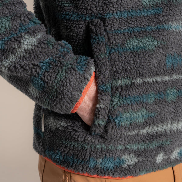 Craghoppers Men’s Rawthey Half Zip Fleece – National Trust Edition, Recycled Borg Fabric - Borderland Muff