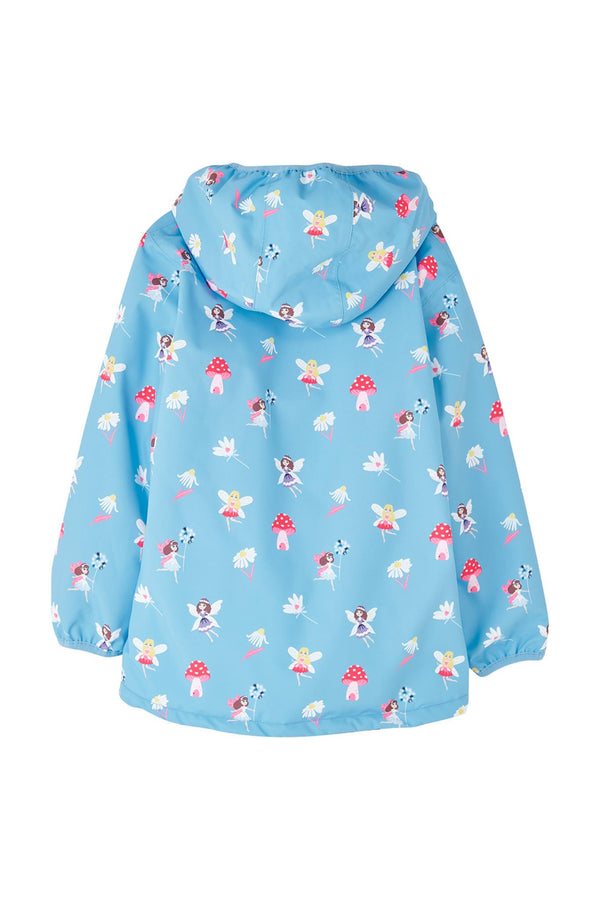 Lighthouse Girls Freya Waterproof Jacket – Pink Dino or Blue Garden Print - Borderland Muff
