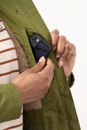 Lighthouse Isobel 3/4 Length Waterproof Jacket – Faux Fur Lined – Women's Coat - Borderland Muff