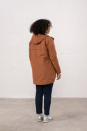 Lighthouse Scarlet Ladies Waterproof Coat – Faux Fur Lined, Breathable Mid-Hip Jacket - Borderland Muff