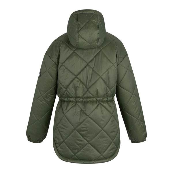 Regatta Women’s Ivey Quilted Jacket Khaki Green & Navy | Borderland Muff - Borderland Muff