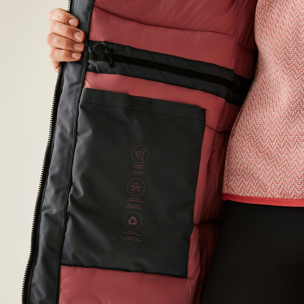 Regatta Women’s Marron Waterproof Insulated Jacket Grey | Borderland Muff - Borderland Muff