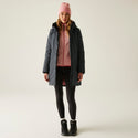 Regatta Women’s Marron Waterproof Insulated Jacket Grey | Borderland Muff - Borderland Muff