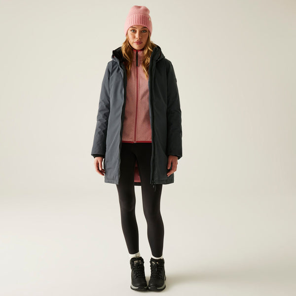 Regatta Women’s Marron Waterproof Insulated Jacket Grey | Borderland Muff - Borderland Muff