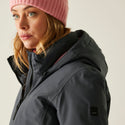 Regatta Women’s Marron Waterproof Insulated Jacket Grey | Borderland Muff - Borderland Muff