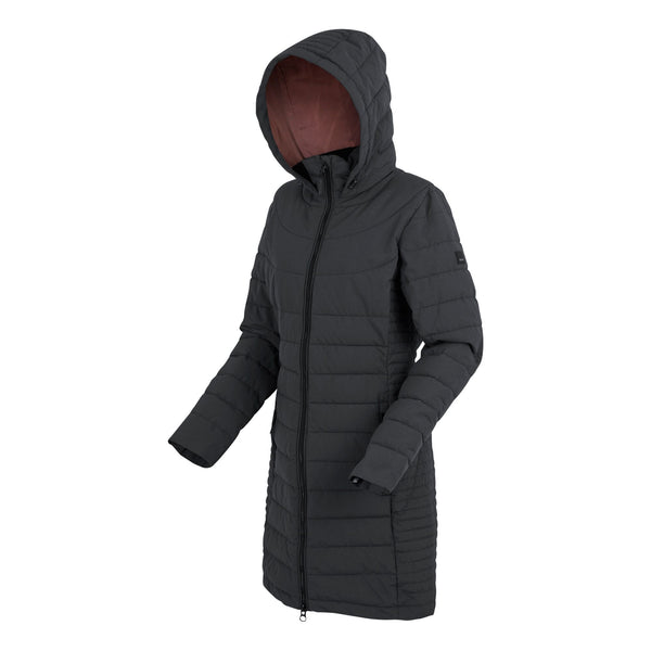 Regatta Women’s Andria Padded Jacket Seal Grey & Dark Pimento | Borderland Muff - Borderland Muff