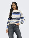 JDY Celeste Striped Pullover | Women’s Knit Jumper – Borderland Muff - Borderland Muff
