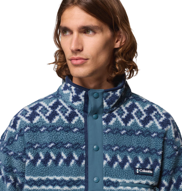 Columbia Helvetia II Printed Half Snap Fleece | Men’s Pullover – Borderland Muff - Borderland Muff