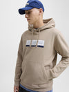 Jack & Jones JORINWOOD Block Branding Sweat Hoodie | Men’s Organic Cotton Hoodie - Borderland Muff