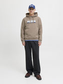 Jack & Jones JORINWOOD Block Branding Sweat Hoodie | Men’s Organic Cotton Hoodie - Borderland Muff