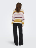 ONLY Alyssa Life Stripe Knit Jumper | Women’s Pullover Ireland - Borderland Muff
