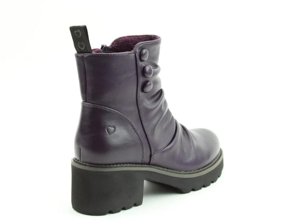 Heavenly Feet Sultan Vegan Ladies Ankle Boot | Lightweight Comfort - Borderland Muff