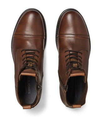 Jack & Jones JFWShaun Leather Boot | Cognac Men’s Boots Ireland