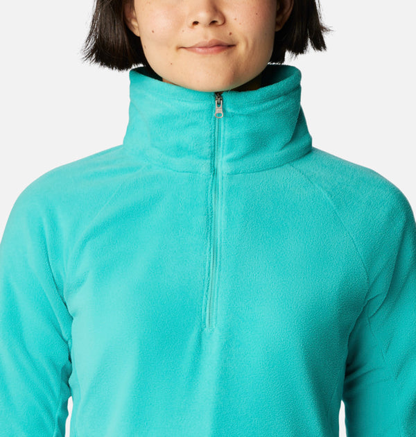 Columbia Ladies Glacial IV Half Zip Fleece-AQUA - Borderland Muff
