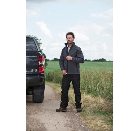 Fort Selkirk Water Resistant Breathable Softshell Jacket-GREY - Borderland Muff