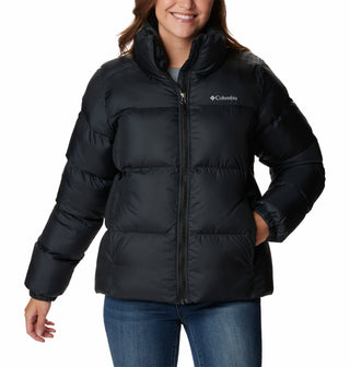 Columbia Ladies Water Repellent Insulated Regular Fit Puffect Jacket-BLACK - Borderland Muff