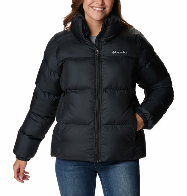 Columbia Ladies Water Repellent Insulated Regular Fit Puffect Jacket-BLACK - Borderland Muff