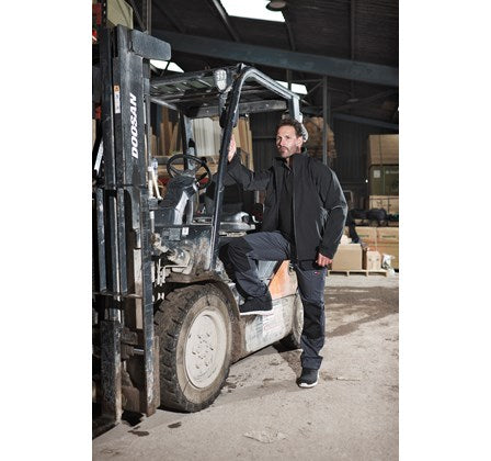 Tuff Stuff Mens Stanton Water Resistant Softshell Work Jacket-BLACK - Borderland Muff