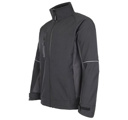 Tuff Stuff Mens Stanton Water Resistant Softshell Work Jacket-BLACK - Borderland Muff
