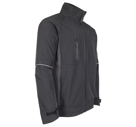 Tuff Stuff Mens Stanton Water Resistant Softshell Work Jacket-BLACK - Borderland Muff